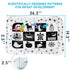 gljyoka Tummy (1-9 Black and White High Contrast Time Water Mat for Babies Sensory Newborn Toys for Brain & Visual