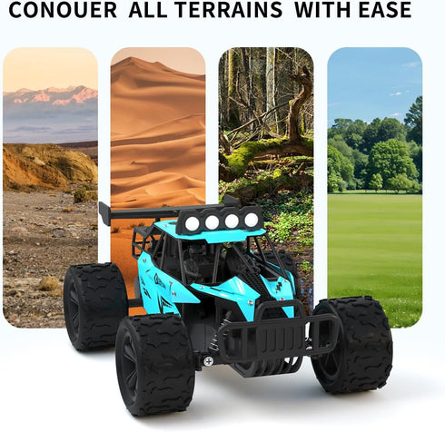 Great-JUNAMT 1:16 2.4GHz 20 4-7 8-12 6-12+ Remote Control Car Monster Truck Toys Scale RC Car For Boys High Speed km/h