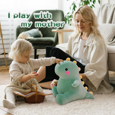 Cute Dinosaur Plush Toys, 8in Fat Dinosaur Stuffed Animals Dolls, Birthday Gifts for Kids Girls Boys