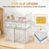 4 Pack Countertop MINMUNJIU Baby Bottle Organizer, Clear Space-Saving Stackable Drawer with Handle, Baby Bottle Storage