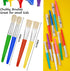 YGAOHF 24 Pcs Paint Brushes for Kids, Colorful Round and Flat Brushes, Easy Clean Toddler Paint Brushes