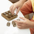 Handcrafted Gifts XO Blocks Tic Tac Toe Game - Wooden Family Board Games for All Occasions