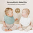 Konssy 8 Pack Muslin Baby Bibs, Cotton Bandana Drool Bibs for Unisex Boys Girls, 8 Solid Colors Set