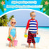 30 Set 6 Summer (5.5 4.7 Inch) Didaey Beach Sand Buckets and Shovels, Include Sand Pail Bucket Colors with Castle
