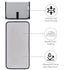 Baby Changing Pad, Portable Waterproof Travel Changing Station for Newborn Girl & Boy, Compact Grey