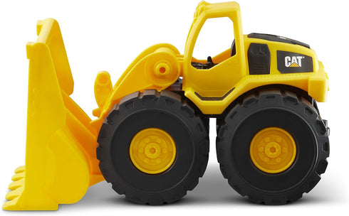 CAT Construction Toys, 10" Front Loader Toy with Real Working Parts, Sturdy Plastic Construction for 2+ Year Old Boys,