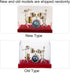 Miniature Drum Set, Kit Miniature Musical Instrument for Desk Display, Mini Ornaments Craft Home Decor (18cm)