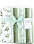 Hudson Baby Unisex Baby Cotton Flannel Burp Cloths Bundle, Eucalyptus, One Size by Hudson Baby