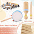 MGparty 13, Set Baby Musical Instruments for Toddlers Montessori Wooden Music with Drum Flute Clarinet Bells Cymbals