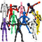 BVVLI T13 Action Figure Set, 10PCS Robot 3D Printed Toys Lucky Titan 13