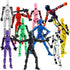 BVVLI T13 Action Figure Set, 10PCS Robot 3D Printed Toys Lucky Titan 13