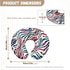 GOSTONG Set 2 Pack Colorful Zebra Pattern Nursing Pillow Cover of Nursing Pillow Slipcovers Ultra Soft Compatible