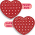PETBSNVB Red Heart Shaped Pop Bubble Valentines Fidget Toy with Letters and