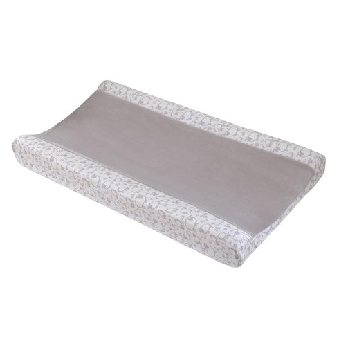 NoJo Together is Better White and Taupe Lamb Super Soft Changing Pad