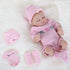 ENADOLL Reborn Baby Doll Realistic Silicone Vinyl Baby Girl 10 inch Lifelike Doll Gift Set for Ages 3+ (Close Eyes Girl)