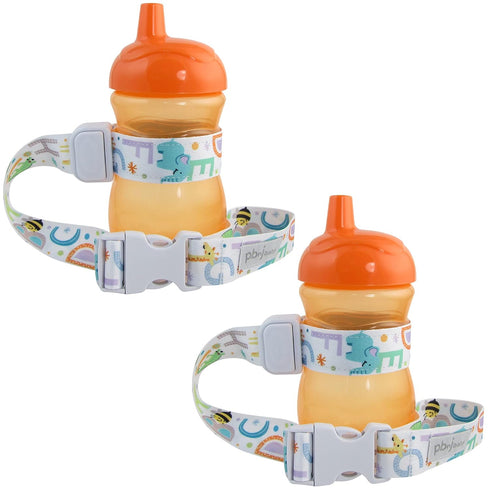 SippyPal 2-Pack Sippy Cup Holder Strap Leash Tether (ABC)