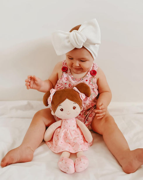 (12''), 1 LeyaDoll Soft Baby Doll Toys My First Baby Rag Doll for Year-Old Girl Birthday Gift, Christmas Plush Toys
