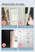 0-12 Maveek Drawer Baby Proofing, Baby Proof Kitchen Drawer Lock, Corner Furniture Latch For Pull-Out Dresser Storage