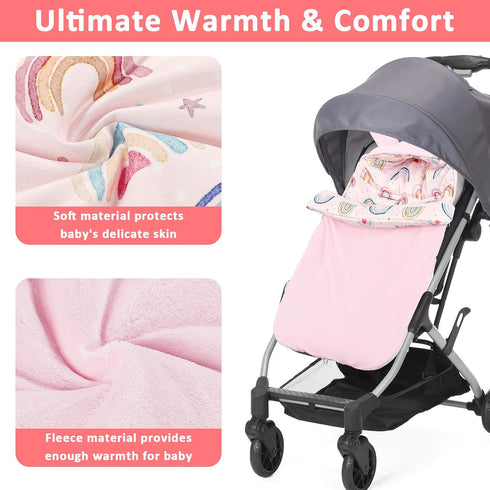 Carseat Blankets for Babies Winter, Warm Toddler Carseat Swaddle Blanket, Infant Stroller Bunting Bag Footmuff for Cold