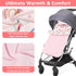 Carseat Blankets for Babies Winter, Warm Toddler Carseat Swaddle Blanket, Infant Stroller Bunting Bag Footmuff for Cold