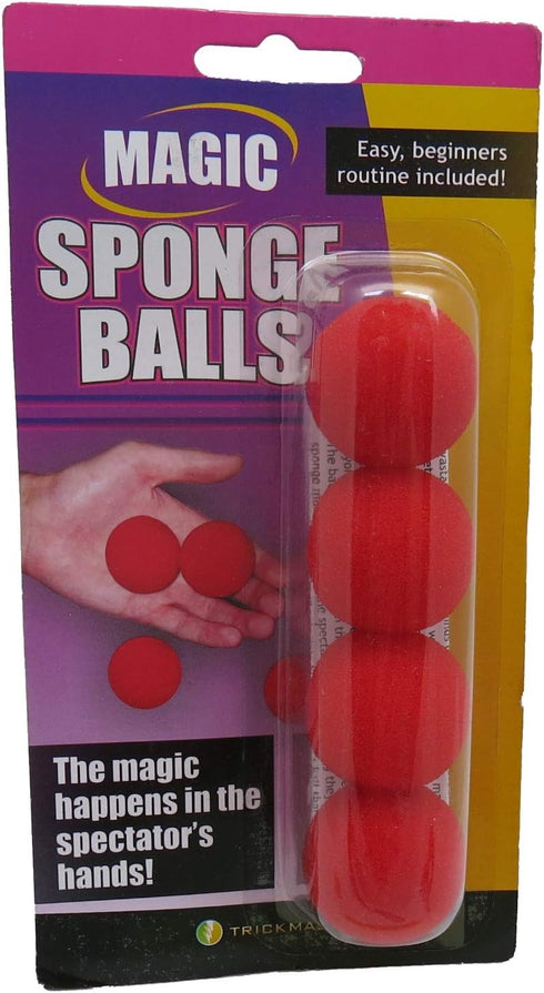 1.25 Inch Red Sponge Balls with Instructions