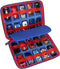Mchoi Shockproof Carrying Case for Hot Wheels 20 Cars, Toy Car Organizer for Matchbox Cars Storage, Blue, Case Only