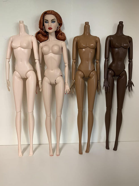 DIY OOAK Doll Bodies for Replacement 12 inch Fashion Doll Body, Supermodel Collector, Articulated Jointed Posable