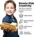 Kraftic Woodworking Building Kit - 6 Educational Arts and Crafts DIY Carpentry Construction Projects for Kids
