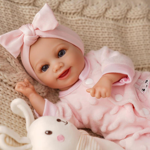 12 Inch Set 3+ BABESIDE Lifelike Reborn Baby Dolls Realistic Baby Doll Sweet Full Vinyl Real Life Baby Dolls Cute Girl