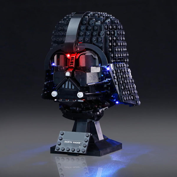 LED Light Kit for Lego Darth Vader Helmet 75304 Set, Compatible with Lego 75304 Building Blocks Model