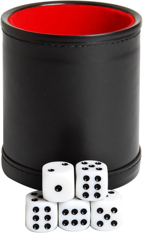 Hathaway Modifier Dice Cup with 5 Dice, Black, 16mm