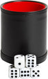 Hathaway Modifier Dice Cup with 5 Dice, Black, 16mm