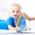 STAYTOP Pack 3 Rainbow Muslin Baby Washcloths of - Soft Face Cloths for Newborn, Absorbent Baby Bath and Face