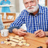 Stylish Wooden Hub for Mexican Train Dominoes - Durable Pine Centerpiece with Felted Base