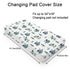 Watercolor Fairy Tale Dragon Trees Stars Changing Pad Covers – Soft Stretchy Snug Fitted Baby Changing Pad Mats