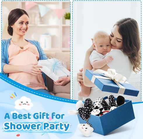 AJsupojouet 0-6 0 3 Car Seat Toys Hanging and Stroller Toys for Babies MonthsHigh Contrast Baby Toys for Newborn Months