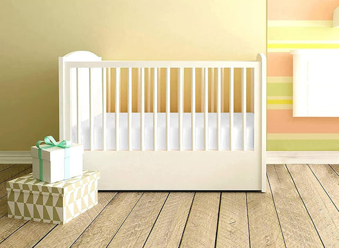 Epic Cotton 100% 24x34 Inch 8 Inch Fitted Crib Sheet, Solid Color, Egyptian Cotton Crib Sheet for Crib and Toddler