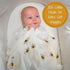 100% 47 47 Inches LollyBanks Baby Blanket, Cotton Muslin Swaddle Blankets for Boys and Girls, Large x Newborn Blanket