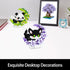 Set,Animal QISHOUTING Cat Micro Building Blocks with Flowers,Flowers Mini Building Micro Building Kits,Home Office Dcor
