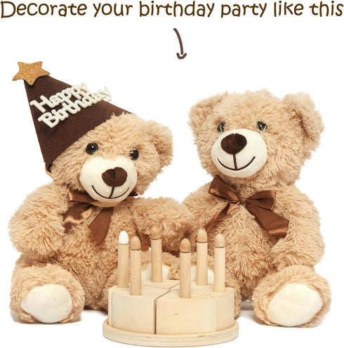 Teddy Bears Bulk 5 Packs Plush Stuffed Animals Gift for Kid Girlfriend, 13.5 Inches for Christmas Valentine’s Day