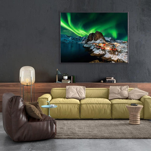 Jigsaw Puzzles 1000 Pieces, Challenging Game - Northern Lights in Norway