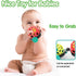 Baby Toys Train, Infant Toys 6-12 Months, Soft Ball Rattles and Musical Push Car Truck for Toddlers