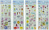 3D Cartoon Teeth Stickers, 12pcs Cute Tooth Paper Stickers for Kids Scrapbook