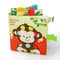 Vicloon Soft Baby Books Toys, 3D Touch and Feel Crinkle Cloth Book for 0-3 Year Old, Educational Learning Toy