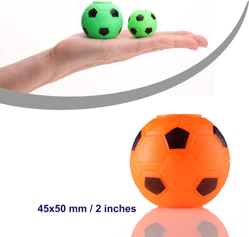 Global Gumball Entervending Fidget Spinners - 6 Pcs Mini Soccer Stress Balls in Gift Box for Kids