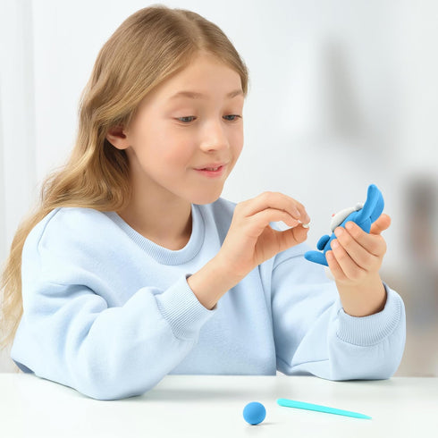 Hey Clay Animals - 18 Can Modeling Air-Dry Clay & Interactive App, Arts & Crafts for Ages 3 to 11