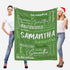 InterestPrint 50 60 Inch Customized Baby Blankets with Names, Personalized Baby Girls Blanket Initial Swaddle Blanket