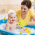 FNANJWQ 2 Pieces Baby Bath Mitt Washcloths Gloves, Microfiber Soft Washcloths for Kids Designed in Cute Animal Yellow