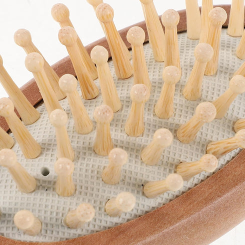 Set Hair Brush and Comb for Newborns, Soft Wool Bristles, Beech Wood Handle, Gentle Scalp Care and Bathing Grooming Kit