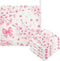 Nander 3Pack Baby Muslin Washcloths,Cherry Blossoms and Bows Soft Face Cloths for Newborn,